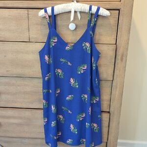 Collective Concepts Blue and Pink Mini Dress